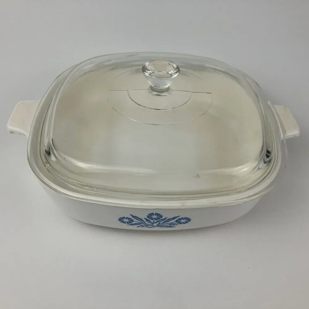 Corning Ware Blue Cornflower Casserole Dish Full Set w/ Lids | 1-1/2 quart